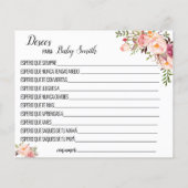 Vereist de nieuwe babyroze douchekaart (Achterkant)