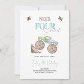 Vereist de Uitnodiging van de vier Snelheids Blauw (Voorkant)