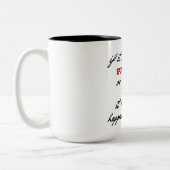 vereist een broek of een beha grappige mok (Links)