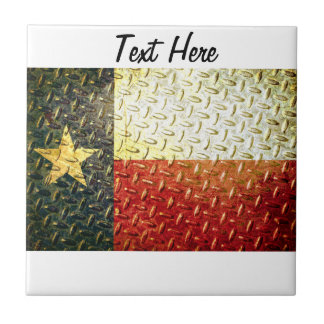 Vereist geplateerd Texas Flag Diamond Tegeltje