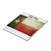 Vereist geplateerd Texas Flag Diamond Tegeltje (Zijkant)