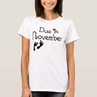 Vereist in november t-shirt