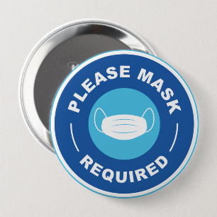 Vereist masker ronde button 4,0 cm