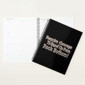 "Vereist moed" Schattige ontwerp. Bestel nu Planner (Display)