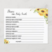 Vereist nieuwe babyzonnebloempaart (Achterkant)