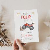 Vereist VIER Speed 4 Wheeler Quad Bike uitnodiging