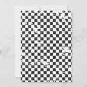 Vereist VIER Speed Race Auto Verjaardag uitnodigin Kaart (Achterkant)