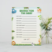 Vereist voor Baby-Baby shower Briefhoofd (Staand voorkant)