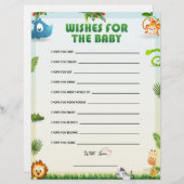 Vereist voor Baby-Baby shower Briefhoofd (Voorkant / Achterkant)