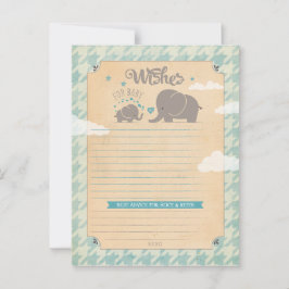Vereist voor Baby Boy - Elephant Advice Kaarten