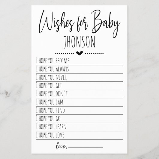 Vereist voor Baby Kaart (Voorkant)