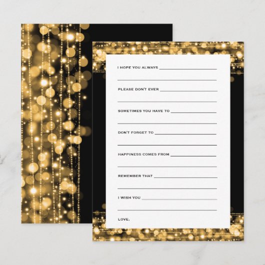 Vereist voor bruid en bruidegom advieskaart (Voorkant / Achterkant)