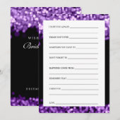 Vereist voor bruin en bruin Paars licht Advieskaart (Voorkant / Achterkant)