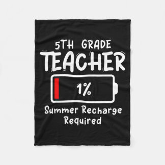 Vereiste laatste zomeroplading voor leerkrachten g fleece deken