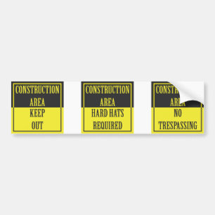 VEREISTE PETTEN VOOR HET BOUWGEBIED BUMPERSTICKER