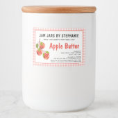 Vereiste tekst rode appels voor wasindustrie voedselcontainer etiket (Voorkant)