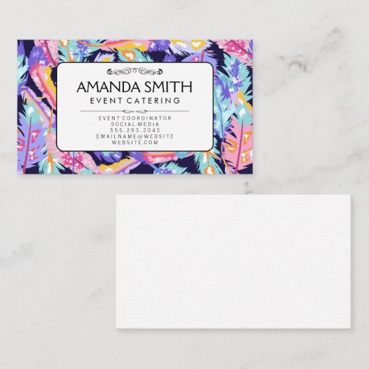 Veren achtergrond visitekaartje (Voorkant / Achterkant)