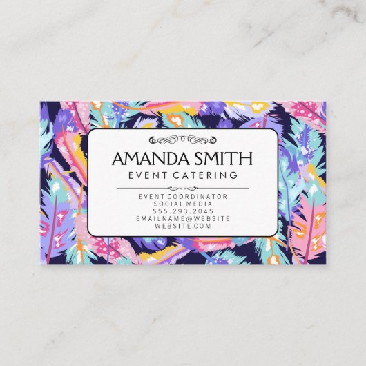 Veren achtergrond visitekaartje (Voorkant)