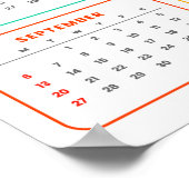 Veren & Bloemen: 2026 Uil Kalender Poster (Hoek)