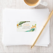 Veren Bohemian Romantische Blauwgroen Bruiloft Etiket (Insitu)