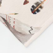 Veren Boho waterverf op maat gemaakte deken (Hoek)