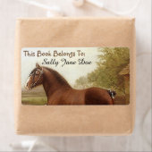 Veren Clydesdale Draft Paard Boekplaten Labels (Insitu)