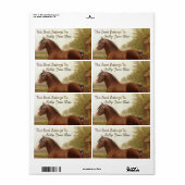 Veren Clydesdale Draft Paard Boekplaten Labels (Full Sheet)
