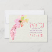 Veren en bloemen Dank je kaarten (Voorkant)