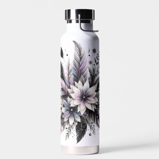Veren en bloemen waterfles (Links)