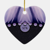 Veren en diamanten keramisch ornament (Achterkant)