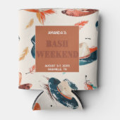 Veren en Fedoras Bash Bachelorette Weekend Blikjeskoeler (Voorkant)