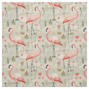 Veren en Flair: Whimsy Flamingo Stof