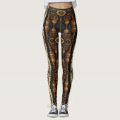 Veren en Gear Steampunk Leggings (Voorkant)