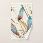 Veren en gras bad handdoek (Handdoek)