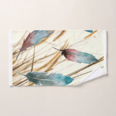 Veren en gras bad handdoek (Handdoek)