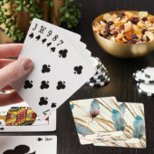 Veren en gras pokerkaarten (Insitu)