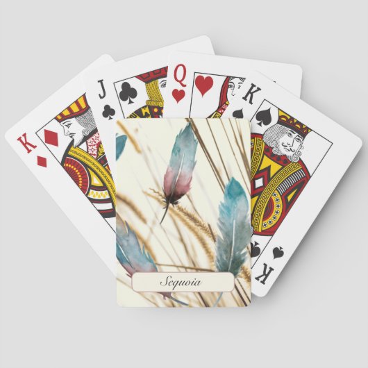 Veren en gras pokerkaarten (Achterkant)
