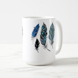 Veren en kleuren dansen  koffiemok