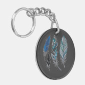 Veren en kleuren dansen  sleutelhanger (Voorkant Links)