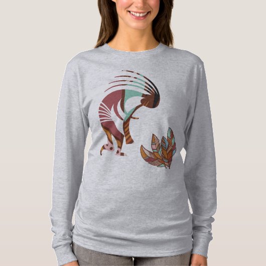Veren en Kokopelli zuidwesten T-shirt (Voorkant)