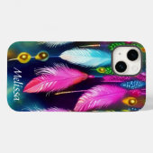 Veren en kralen gepersonaliseerd Case-Mate iPhone case (Achterkant (horizontaal))