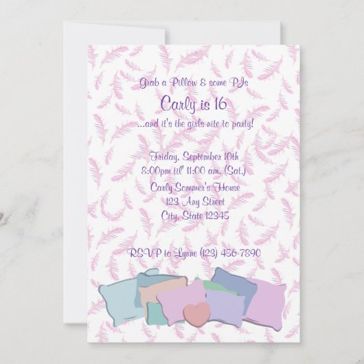 Veren en Kussens / Verjaardag Kaart (Voorkant)