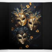 Veren en Masquerade Sweet 16 Feest Uitnodiging (Binnenkant midden)