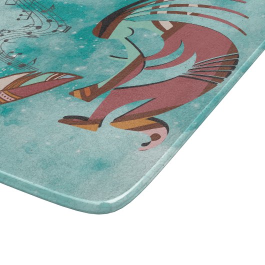 Veren en muziek Kokopellii Snijplank (Hoek)