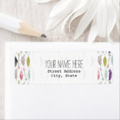 Veren en pijlen Adreslabel Etiket (Insitu)