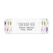 Veren en pijlen Adreslabel Etiket (Voorkant)