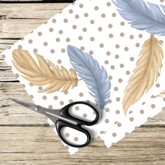 veren en stippen tissuepapier