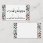 Veren en wervelingen patroon visitekaartje (Voorkant / Achterkant)