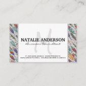 Veren en wervelingen patroon visitekaartje (Voorkant)