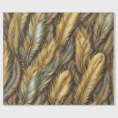 Veren Gouden zilveren kunst Cadeaupapier (Vlak)